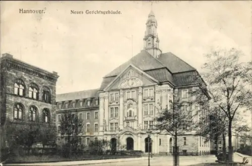 Ak Hannover, neues Gerichtsgebäude