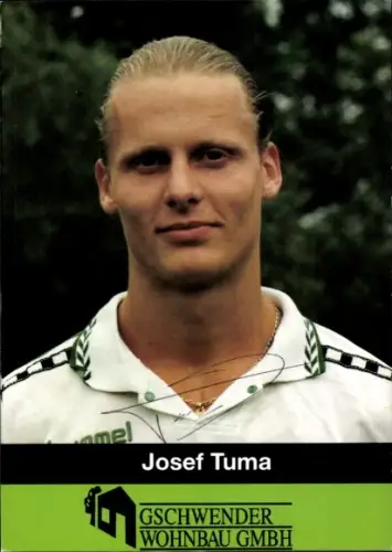 Autogrammkarte Fußballer Josef Tuma, FC Ludwigsvorstadt, Autogramm