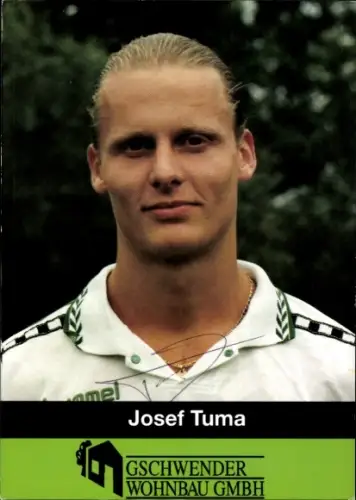 Autogrammkarte Fußballer Josef Tuma, FC Ludwigsvorstadt, Autogramm