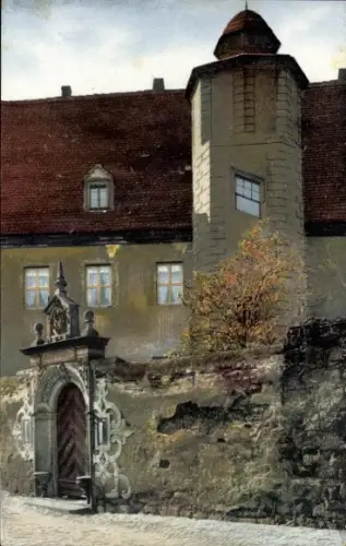 Ak Meißen in Sachsen, Niederjahna'scher Freihof, Nenke & Ostermaier Nr. 1542