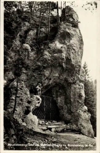 Ak Mariahilfberg Gutenstein in Niederösterreich, Magdalenengrotte