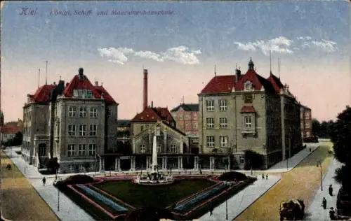 Ak Kiel Schleswig Holstein, Königl. Schiff u. Maschinenbauschule