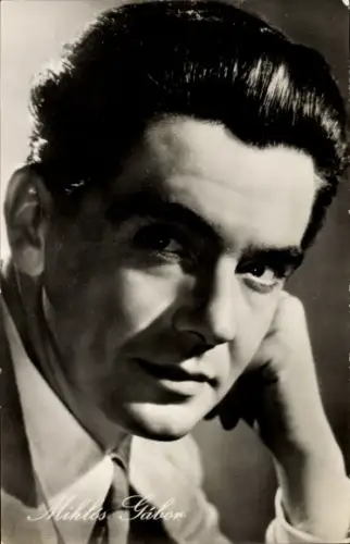Ak Schauspieler Miklos Gabor, Film Budapester Frühling, Portrait