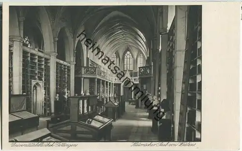 Göttingen - Universitätsbibliothek - historischer Saal von Westen