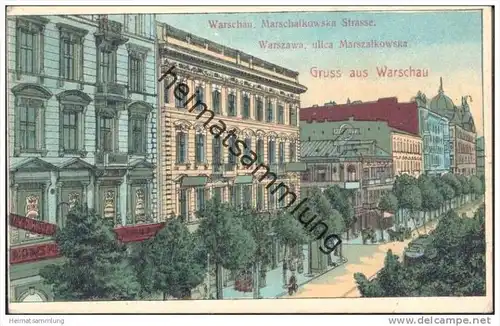 Gruss aus Warschau - Marschalkowska Strasse
