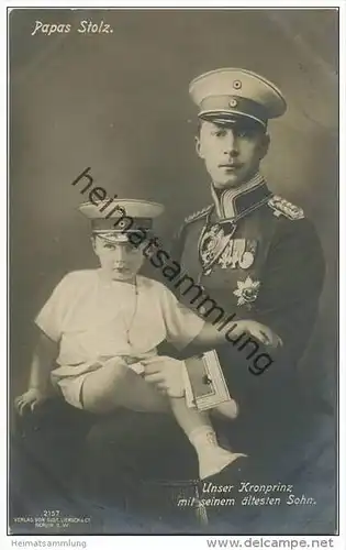 Kronprinz Wilhelm von Preussen mit Prinz Wilhelm von Preussen