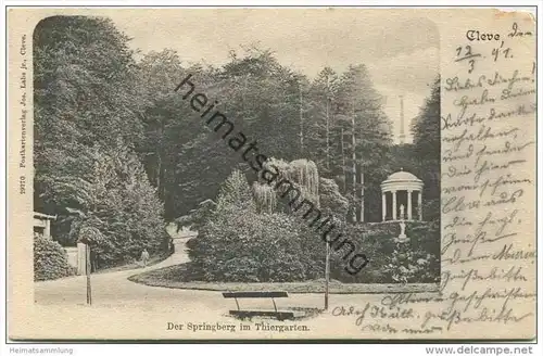 Cleve - Kleve - Der Springberg im Thiergarten