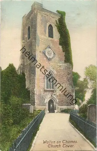 Surrey - Walton on Thames - Church Tower gel. 1905