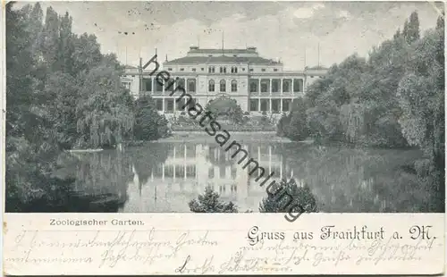 Frankfurt a. M. - Zoologischer Garten - Verlag Stern & Löb Frankfurt gel. 1899