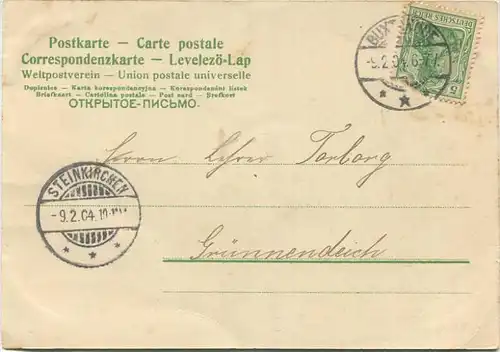 Buxtehude - Viver Partie - Verlag H. Behning Buxtehude gel. 1904