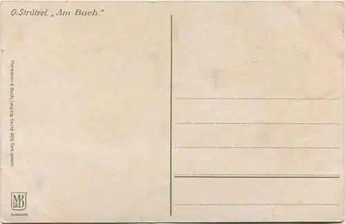Am Bach - O. Strützel - Kühe - Meissner & Buch - Serie 206