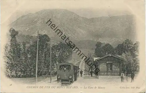Aix-les-Bains - Chemin de fer du Mont Revard - La Gare de Mouxy gel. 1903