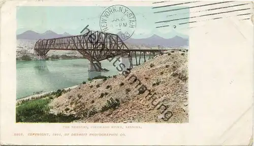 Arizona - The Needles - Colorado River - Copyright by Detroit Photographic Co. gel. 1903