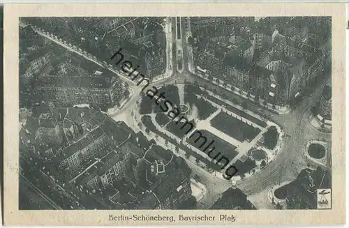 Berlin-Schöneberg - Bayrischer Platz - Fliegeraufnahme - Verlag Luftbild GmbH Berlin 30er Jahre