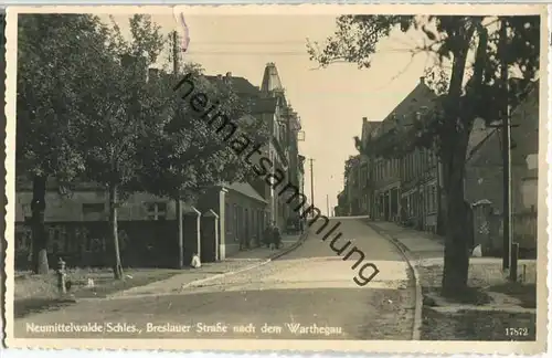 Miedzyborz - Neumittelwalde - Breslauer Strasse nach dem Warthegau - Hotel Breslauer Hof