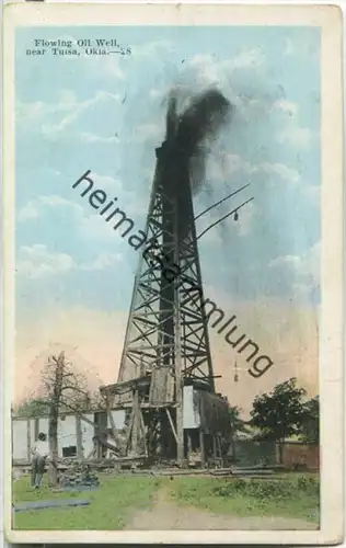Tulsa Oklahoma - Flowing Oil Well - Erdöl - oil