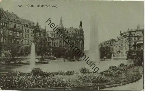 Köln - Deutscher Ring - Verlag E. B. C. gel. 1912