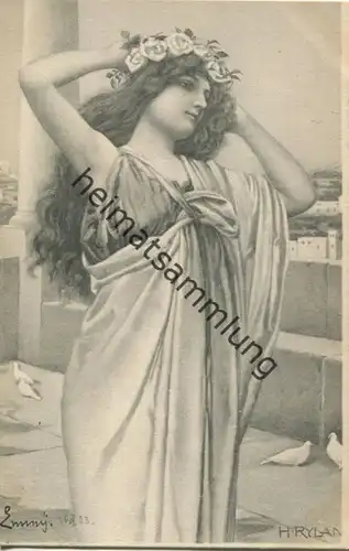 H. Ryland - junge Frau - Serie 207 No. 8 - Verlag Theo Stöfer Nürnberg - beschrieben 1903