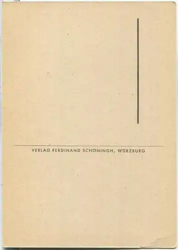 Würzburg - Langhaus der Burkarduskirche - zerstört 1945 - Verlag Ferdinand Schöningh Würzburg - Ansichtskarte Großformat