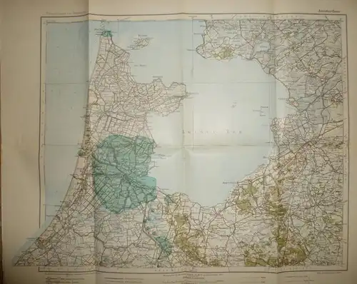 Niederlande - Übersichtskarte von Mitteleuropa - Amsterdam - Mehrfarbenkarte 1:300000 - Herausgegeben von der Kartograph