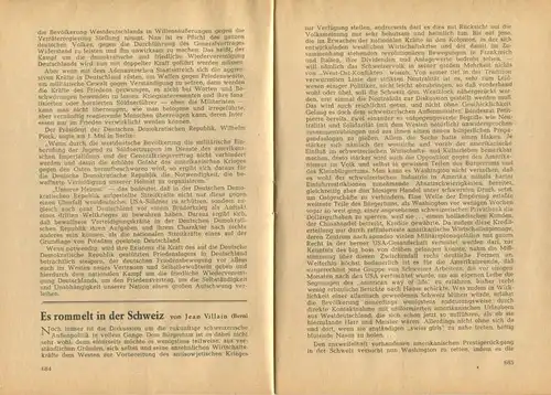 Die Weltbühne - Wochenschrift für Politik Kunst Wirtschaft - 28.Mai 1952 -begründet von Siegfried Jacobson - zuletzt gel