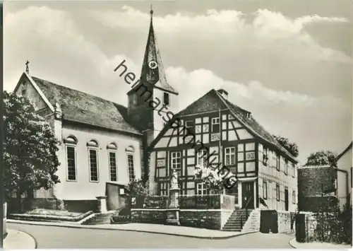 97268 Kirchheim - Kirche - Foto-Ansichtskarte Grossformat - Verlag Siegfried Würzberger Uissigheim