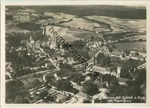 Bödigheim - Fliegeraufnahme - Foto-Ansichtskarte Grossformat - Verlag A. Weber & Co Stuttgart 30er Jahre