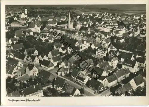 Trossingen - Fliegeraufnahme - Foto-Ansichtskarte Grossformat - Verlag A. Weber & Co Stuttgart