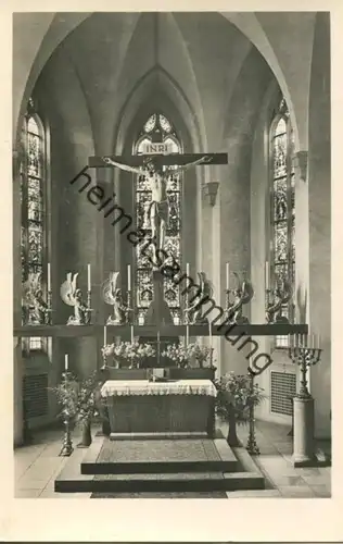 Neuendettelsau - Altar in der Anstaltskirche - Foto-AK - Verlag Fritz Lauterbach Fürth