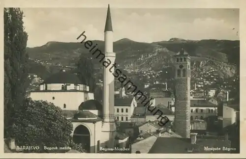 Sarajewo - Begova mesita - Begova Moschee - Foto-AK 30er Jahre