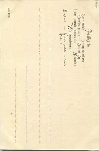 Jagd - Carl Zimmermann - In voller Flucht - Künstleransichtskarte ca. 1900