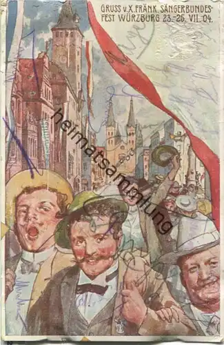 Würzburg - X. Fränkisches Sängerbundesfest 1904