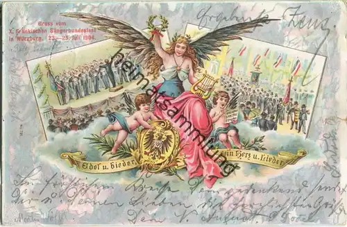 Würzburg - X. Fränkisches Sängerbundesfest 1904