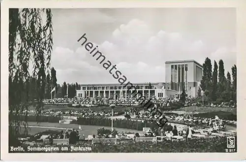 Berlin - Sommergarten am Funkturm - Foto-Ansichtskarte 50er Jahre - Verlag Klinke & Co. Berlin