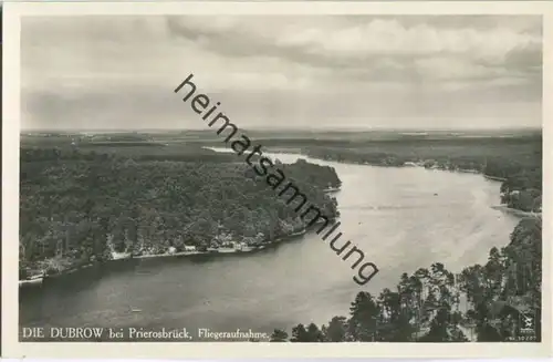 Prieros - Dubrow bei Prierosbrück - Foto-Ansichtskarte - Luftaufnahme - Verlag Klinke & Co. Berlin