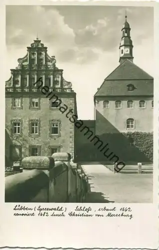 Lübben Spreewald - Schloss - Foto-AK 30er Jahre - Verlag W. Knoch Lübben