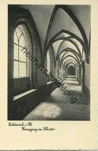 Zehdenick - Kreuzgang im Kloster - Verlag Carl Brinkmann Breslau