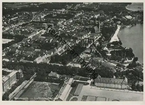 Neuruppin - Luftbildaufnahme - AK Grossformat 30er Jahre - Verlag Böhm-Luftbild