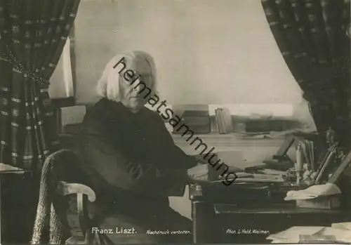 Franz Liszt - AK Grossformat - Verlag L. Held Weimar