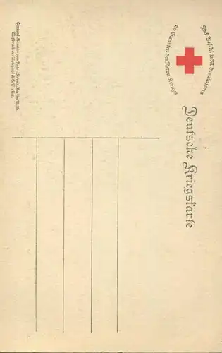 Preussen - Kaiser Wilhelm II. - Deutsche Kriegskarte 1914 - Rotkreuz-Karte - Verlag Rotophot AG Berlin