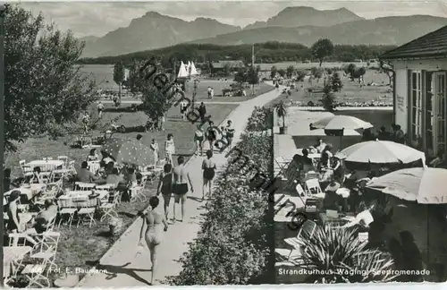 Waging - Strandkurhaus - Seepromenade - Foto-Ansichtskarte - Verlag Ernst Baumann Bad Reichenhall