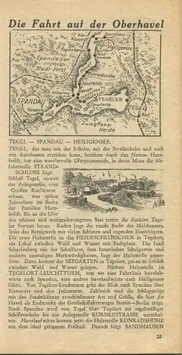 Deutschland - Berlin - Stern und Kreis-Schiffahrt im Olympiajahr 1936 - 50 Seiten mit Fahrplanmäßige Fahrten Sonder- und