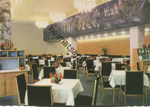 Magdeburg - Hotel International - Restaurant Moskwa - AK-Grossformat 60er Jahre - VEB Bild und Heimat Reichenbach