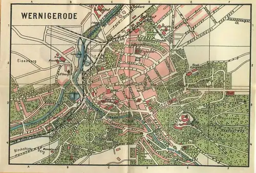 Miniatur-Bibliothek Nr. 936 - Reiseführer Wernigerode und seine Umgebung mit einem Plan - 8cm x 12cm - 64 Seiten ca. 191