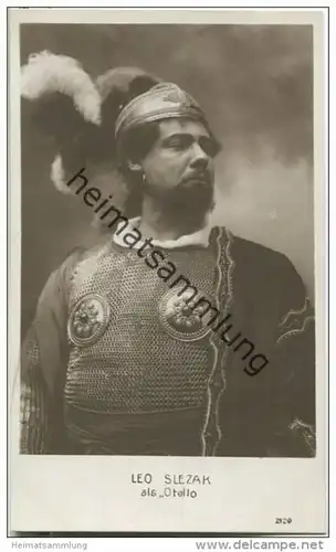 Leo Slezak als Otello - Opernsänger (Tenor) - Foto-AK