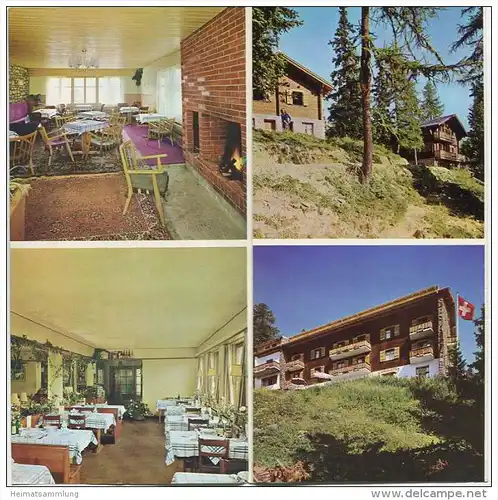 Bettmeralp - Hotel Waldhaus - Faltblatt mit 8 Abbildungen
