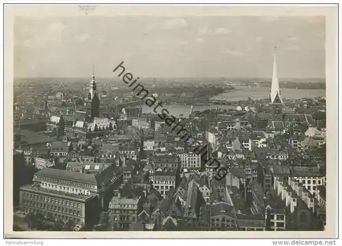 Hamburg - Panorama - Blick auf die Stadt 20er Jahre - AK Grossformat