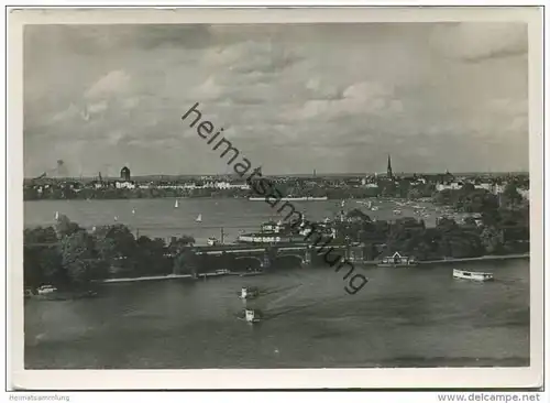 Hamburg - Lombardsbrücke - Foto-AK Grossformat 30er Jahre