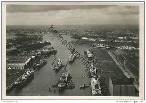 Hamburg - Hafen - Foto-AK Grossformat 30er Jahre
