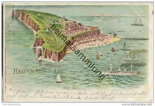 Helgoland - Farblithographie